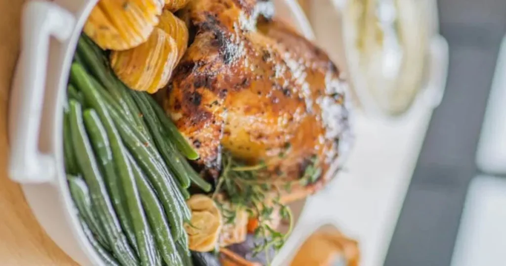 slow cooker garlic parmesan chicken and potatoes